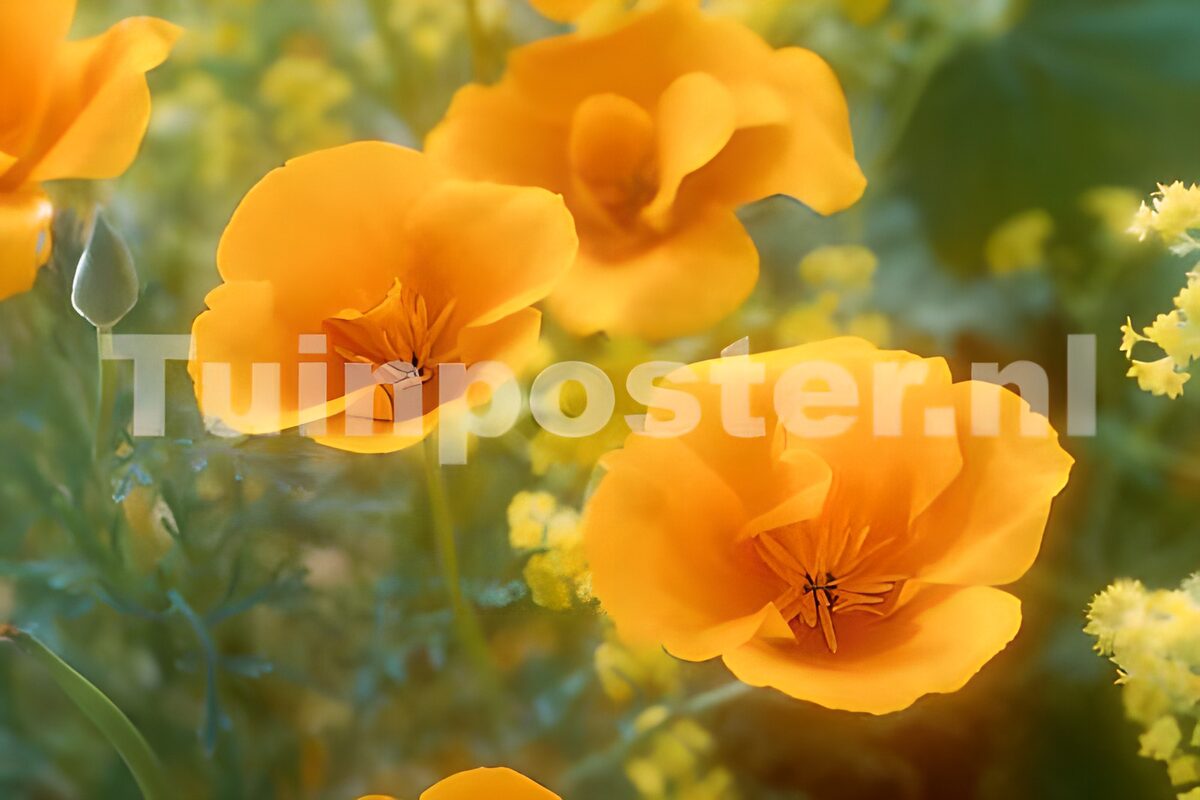 Oranje slaapmutsjes in het zonlicht