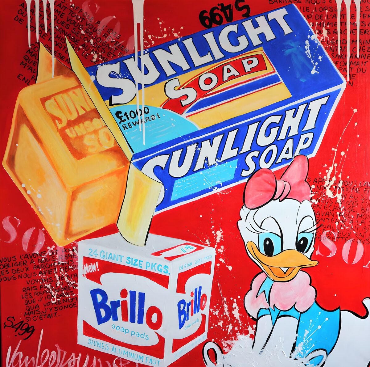 Daisy Duck met Sunlight en Brillo