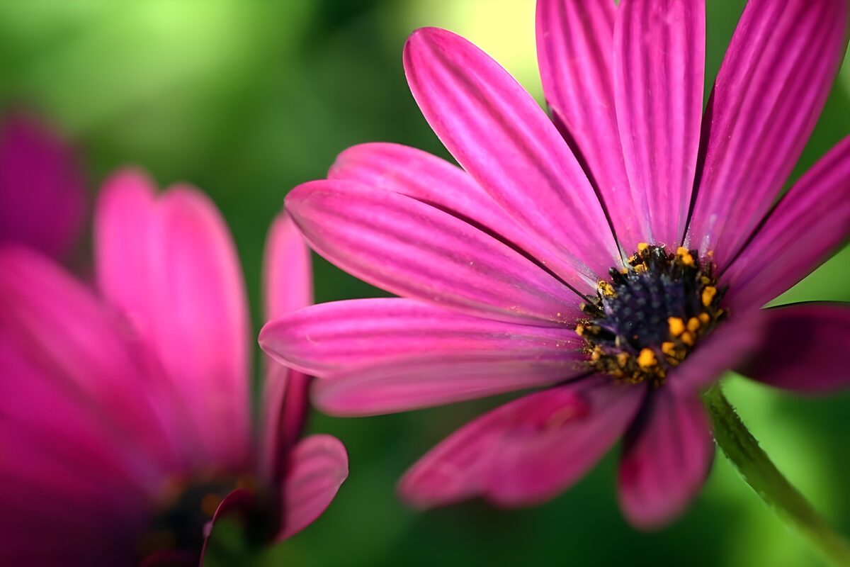 Felroze bloemen in close-up